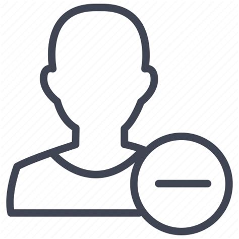 Account Delete Man Person Profile Remove User Icon