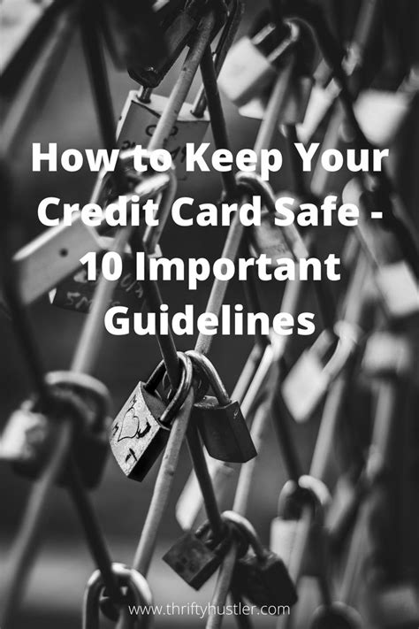 Several Padlocks With The Words How To Keep Your Credit Card Safe 10