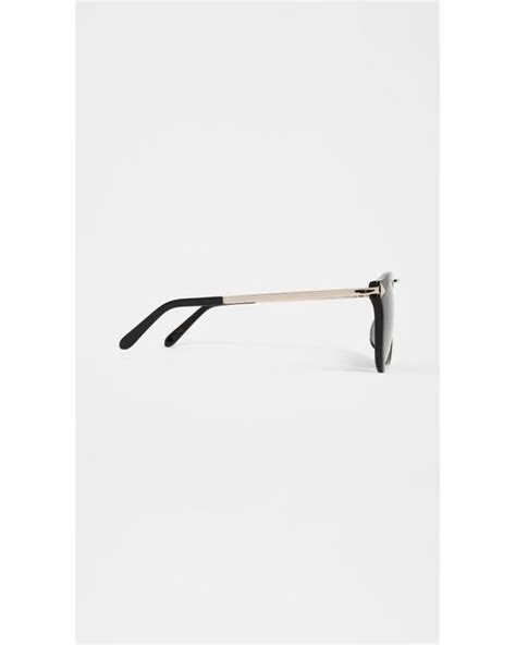 Karen Walker Alternative Fit Harvest Sunglasses In Black Lyst