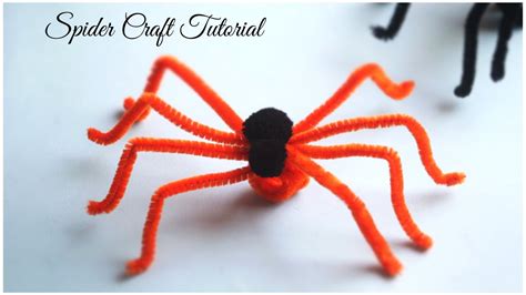 Spider Craft Tutorial Halloween Crafts For Kids Youtube