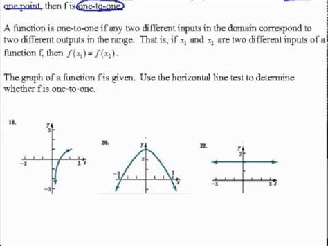 From wikipedia, the free encyclopedia this article needs attention from an (august 2009) in mathematics, the horizontal line test is a test used to determine if a function is. Horizontal Line Test 6.2 - YouTube