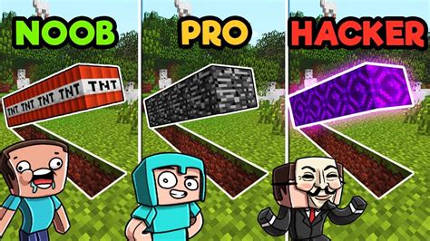 Minecraft Secret Base Challenge Noob Vs Pro Vs Hacker Youtube