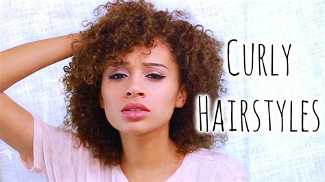 5 Easy Curly Hairstyles For School Youtube