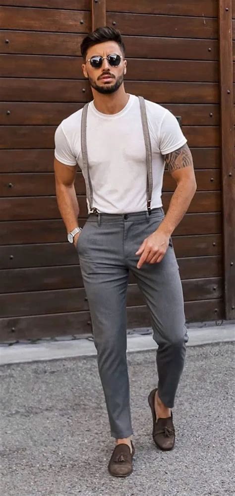 10 Stylish Suspender Outfits For Men To Try This Season Suspenders Men Fashion Suspender