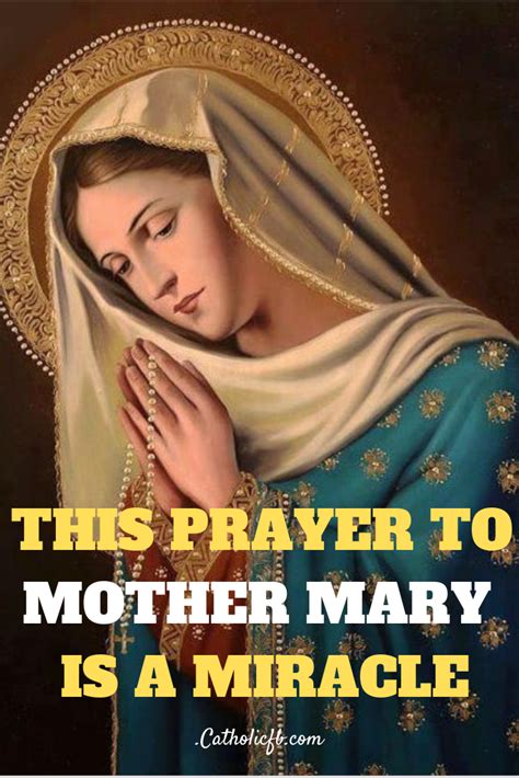 A Powerful Prayer To Mother Mary That Attracts Blessings Power Of
