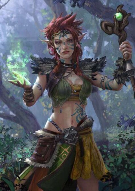 Pin By Bubbles On Fantasy Dungeons And Dragons Characters Elf Druid