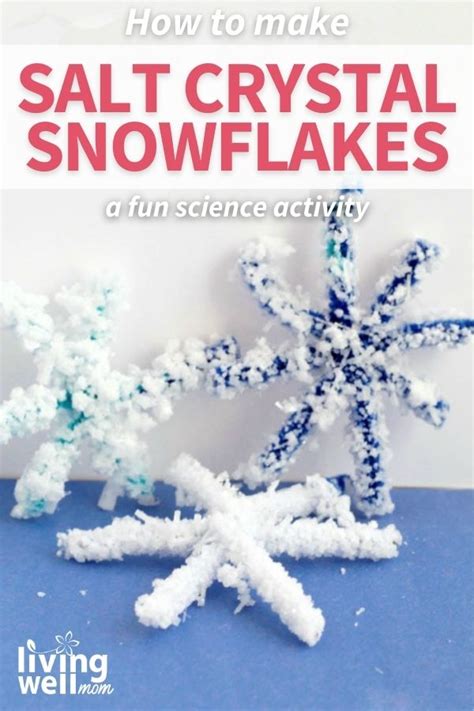 Salt Crystal Snowflake Easy Winter Stem Science For Kids