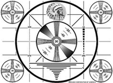 The indian head pattern was broadcast during during a station's downtime, i.e. Test Patterns