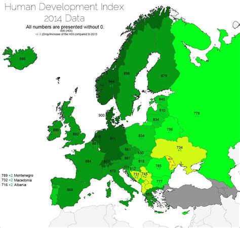 Human Development Index 2014 Old World Human Development Index