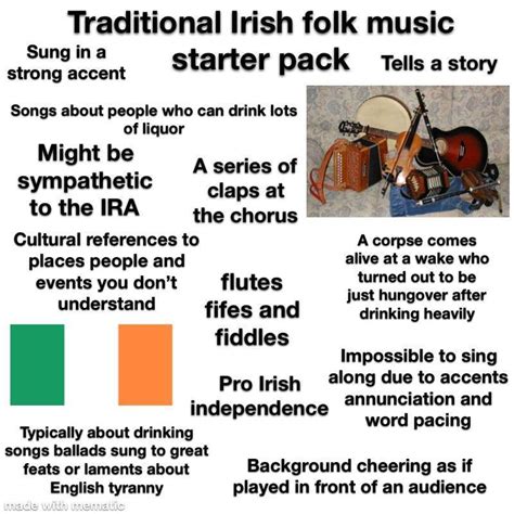 Traditional Irish Folk Music Starter Pack Rstarterpacks Starter