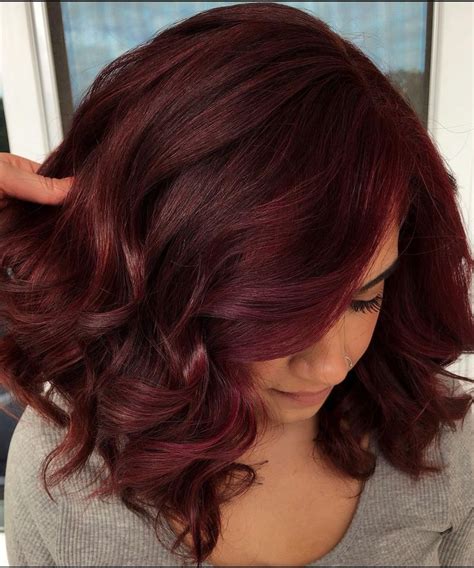 the most stunning fall winter hair colour ideas for brunettes burgundy hair wine hair color