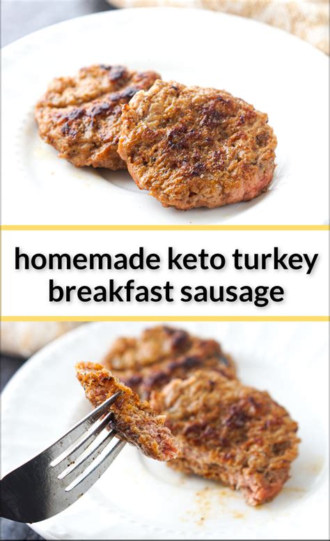 Turkey Sausage Patties Recipe Easy Healthy Low Carb Breakfast Sausage
