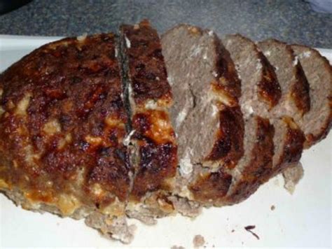 Hackbraten mit Schafskäse Rezept mit Bild