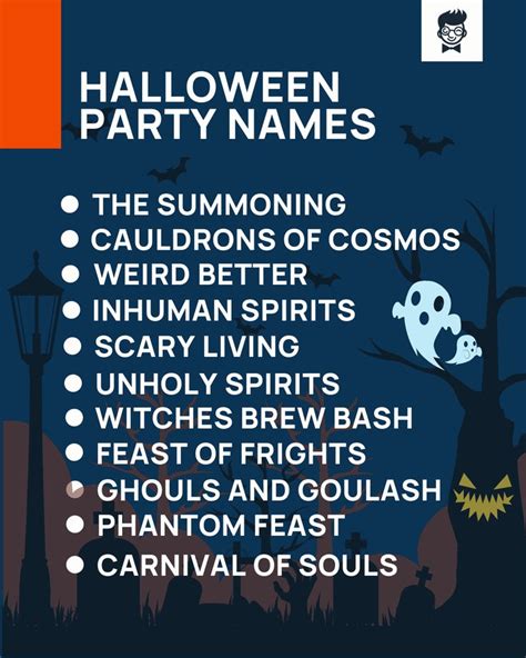501 Best Halloween Party Names Collections Halloween Party Names