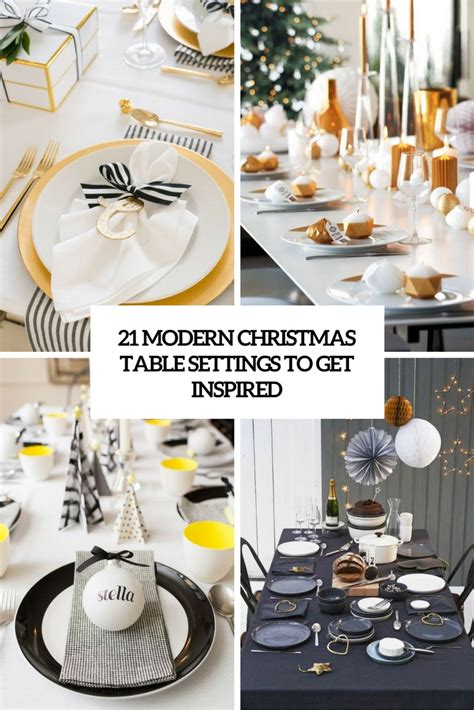 21 Modern Christmas Table Settings To Get Inspired Shelterness
