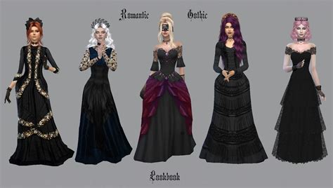 Gothic Romantic Lookbook Sims 4 Dresses Sims Mods Sims 4 Clothing
