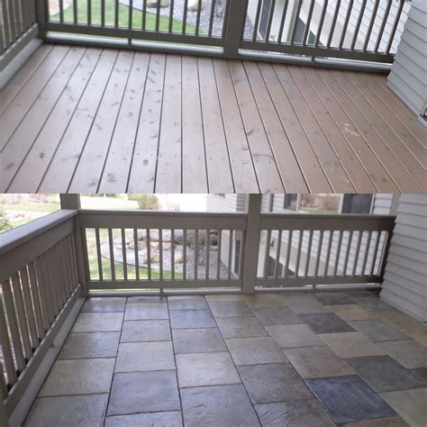 Our wooden patio pavers are made of 100% solid fir wood. Instagram photo by DekTek Tile • May 4, 2016 at 5:02pm UTC | Concrete patio, Wood deck, Deck tiles