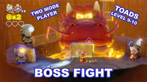 Boss Fight Captain Toad Treasure Tracker Level 9 10 Two Player Mode Youtube