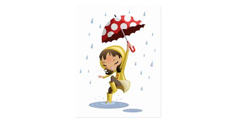 Morgan In The Rain Postcard