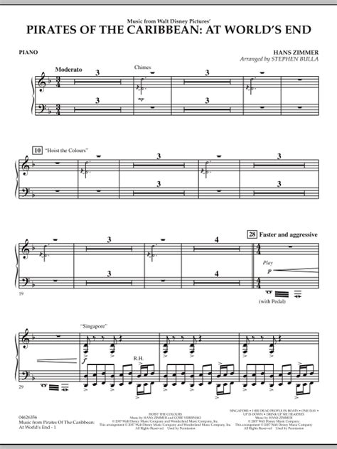 Pirates of the caribbean 4,146. Stephen Bulla "Music from Pirates of the Caribbean: At World's End - Piano" Sheet Music PDF ...