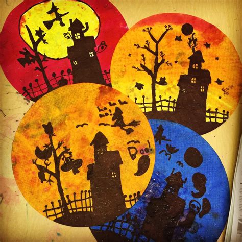 More Halloween Silhouettes Art Projects For Kids