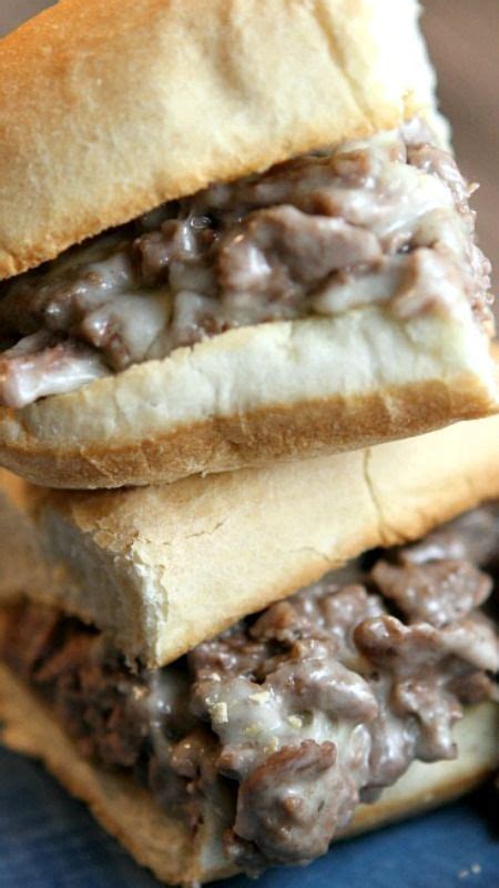 I decided to make my own and my family already lined up with their sub rolls before i had finished!! Philly Cheese Steak Sandwiches | Recipe | Philly cheese ...