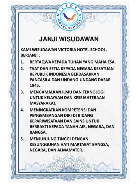 Contoh Janji Wisudawan Pdf