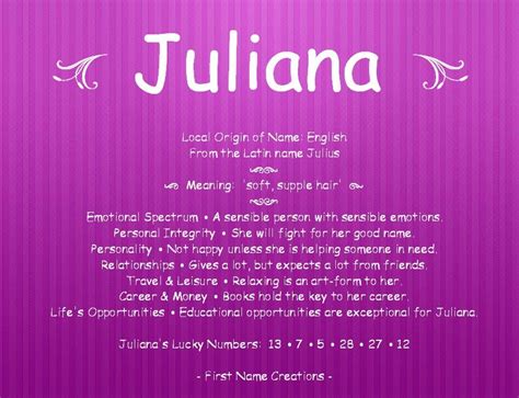 Juliana Name Meaning Random Business Name