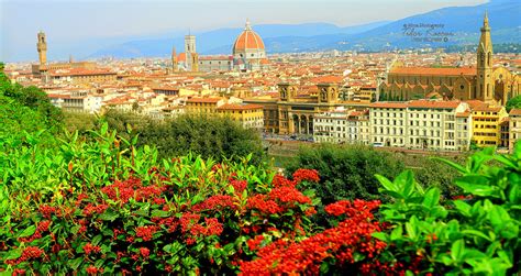 Panoramic View Of Florence From The Piazzale Michelangelo Tuscany