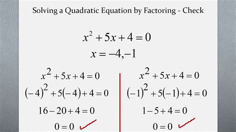 solving quadratic equations factoring youtube