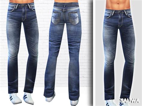 Saliwatsr Men Realistic Wrangler Jeans Sims4 Wrangler Jeans