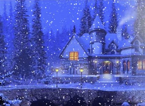 Snowing Animated Background Winter  Snow Animated S Nature