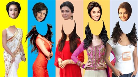 Bollywood Actress Wrong Heads Fun Video Whats Your Guess Youtube