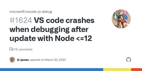 VS Code Crashes When Debugging After Update With Node