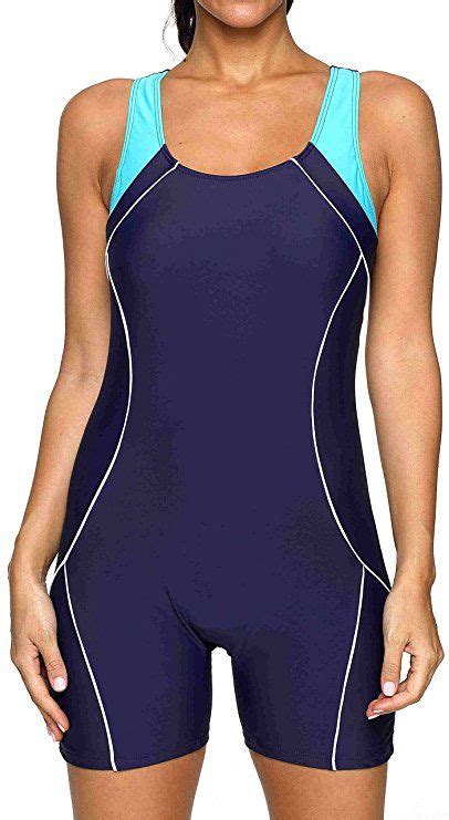 Beautyin Womens One Piece Swimsuits Boyleg Sports Swimwear Athletic