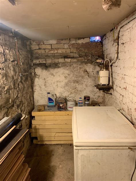 Basement Cellar Conversion Exposed Pipes And Lime Walls Screwfix