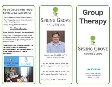 Group Therapy Flyers Group Therapy Brochure Group Therapy Flyer