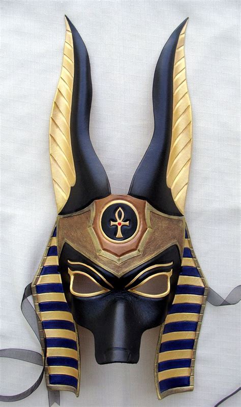 Egyptian Jackal Anubis Leather Mask 16000 Via Etsy Egyptian Mask