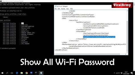 Show All Wi Fi Password With Cmd Command Prompt Youtube