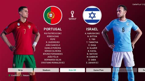 Pes 2021 Fifa World Cup 2022 Qatar Portugal Vs Israel Gameplay