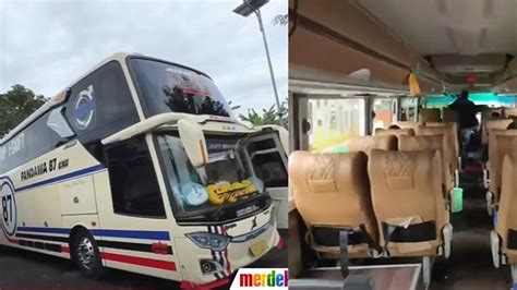 9 Potret Bus Mewah Jakarta Banyuwangi Fasilitas Lengkap Dengan Sofa