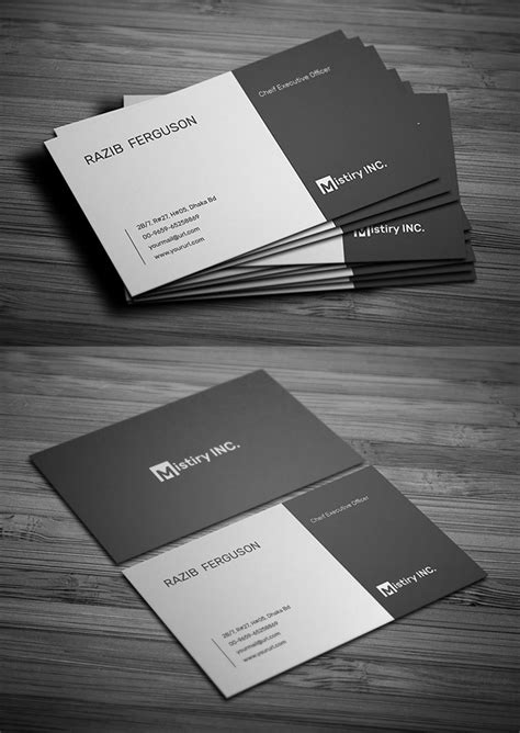 Professional Business Card Psd Templates 25 Print Ready