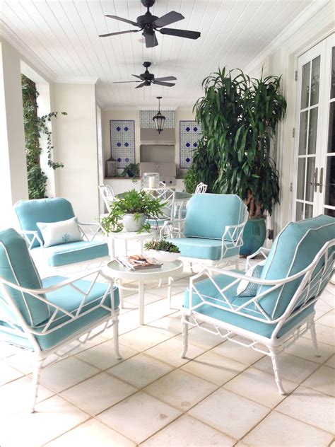 Costway patio rattan conversation set seat sofa cushioned loveseat glass table chair red\turquoise. turquoise and white patio | Outdoor living space ...