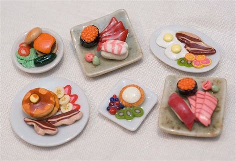 27 Best Clay Sushi Images On Pinterest Miniature Food Miniatures And