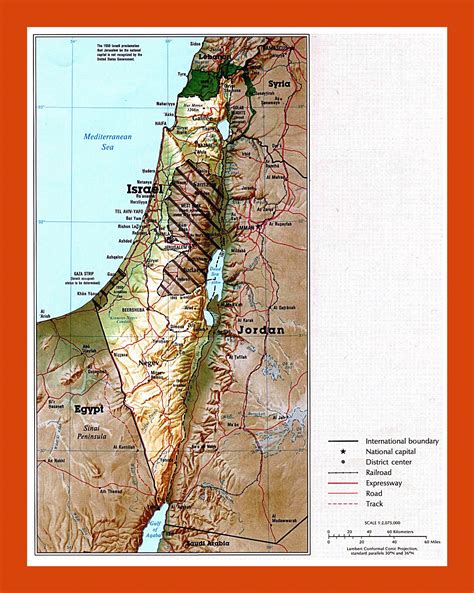 Political Map Of Israel Maps Of Israel Maps Of Asia Map
