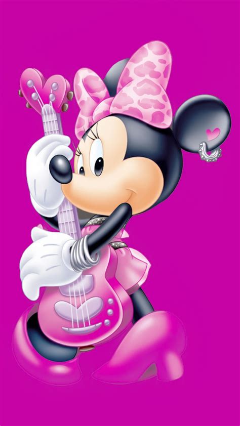 Pin De ענת גיציס Em Mickey And Minnie Mouse ☆ Bg Minnie Papel De Parede Imagens Da Minnie Rosa