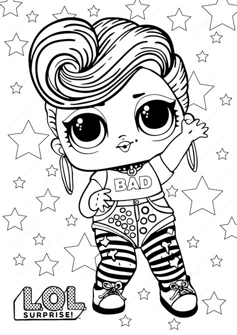 Free Printable Lol Surprise Dolls Coloring Pages Lol Coloring