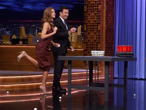 Jessica Alba At Tonight Show Starring Jimmy Fallon In New York Hawtcelebs