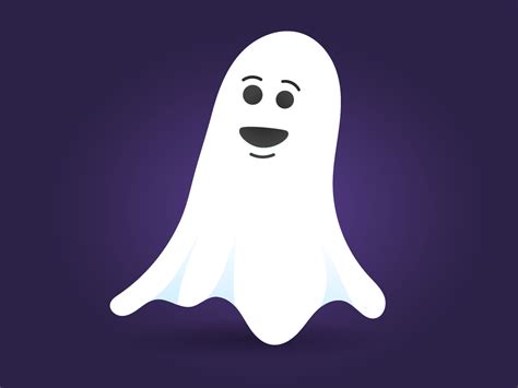 Cute Ghost Character Flat Style Design By Konstantin Mironov On Dribbble