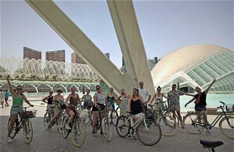 Valencia Timmars Guidad Cykeltur Med Sightseeing Av Staden Och
